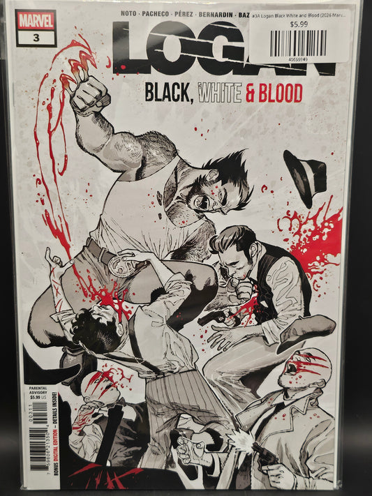 #3A Logan Black White and Blood (2026 Marvel)