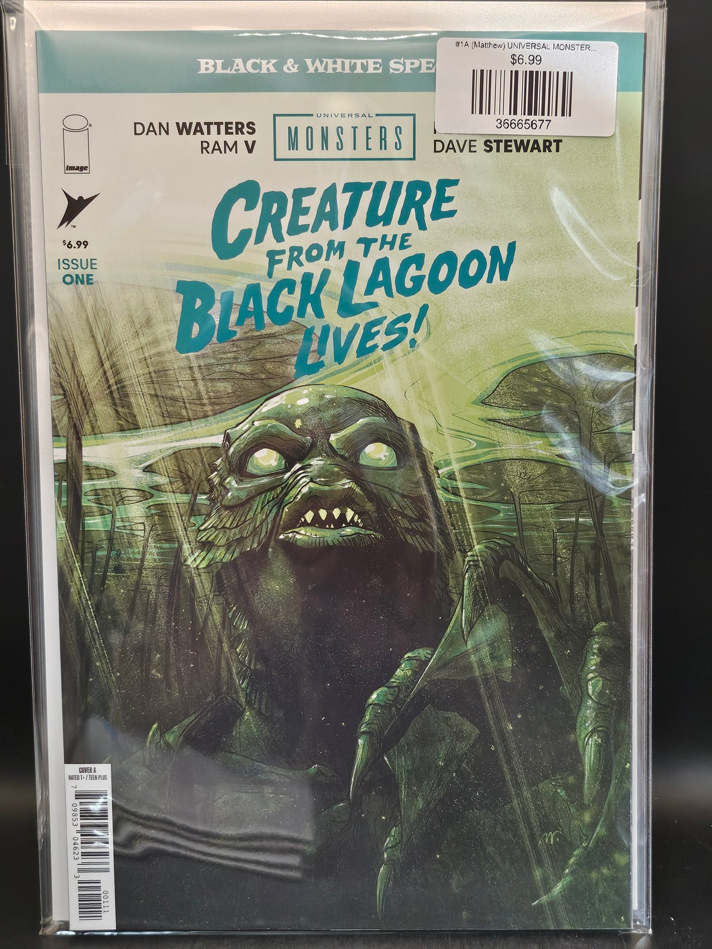 #1A (Matthew) UNIVERSAL MONSTERS CREATURE FROM THE BLACK LAGOON LIVES BLACK & WHITE SPECIAL (OF 2 MATTHEW ROBERTS)