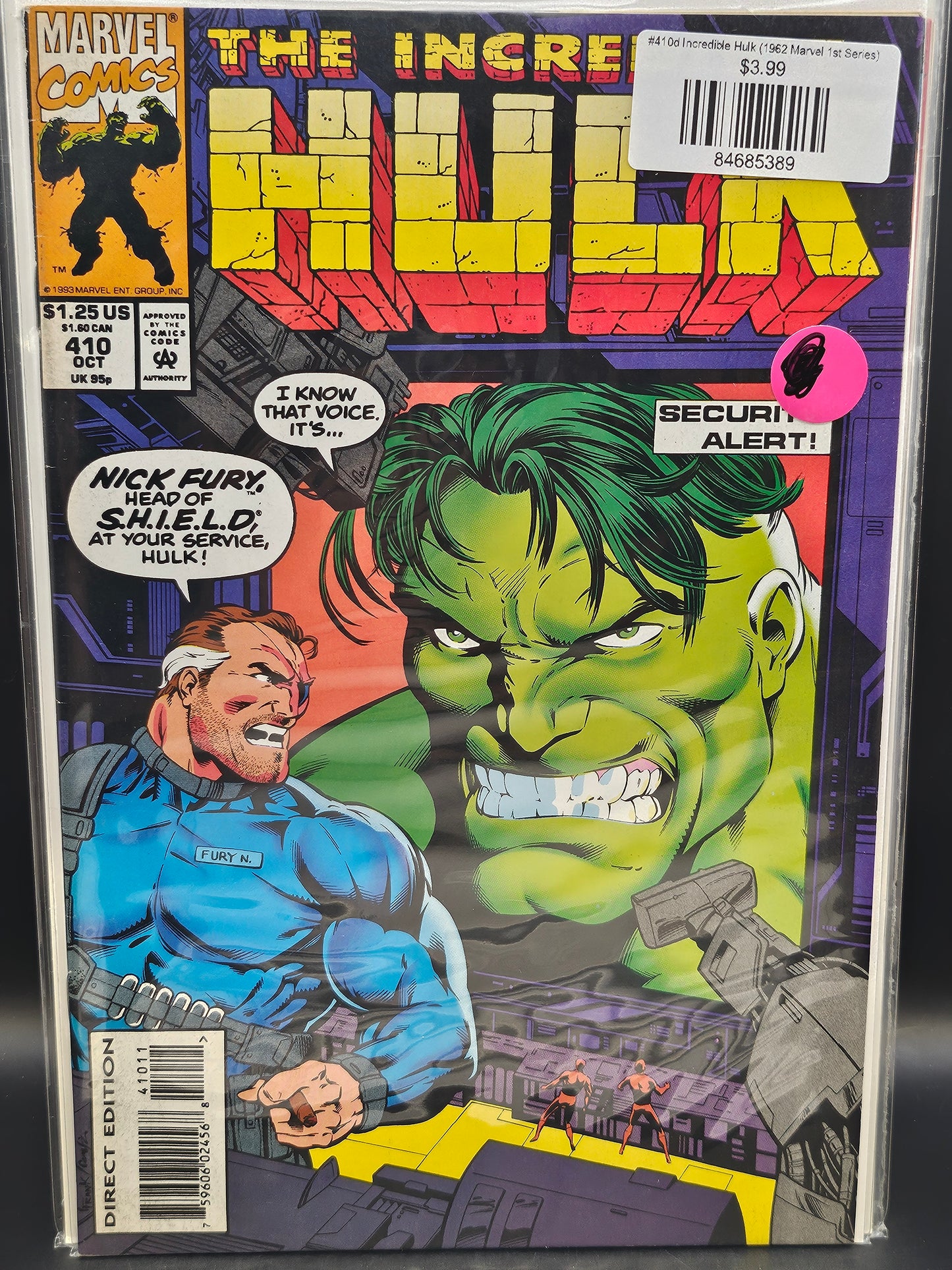 #410d Incredible Hulk (1962 Marvel 1st Series)