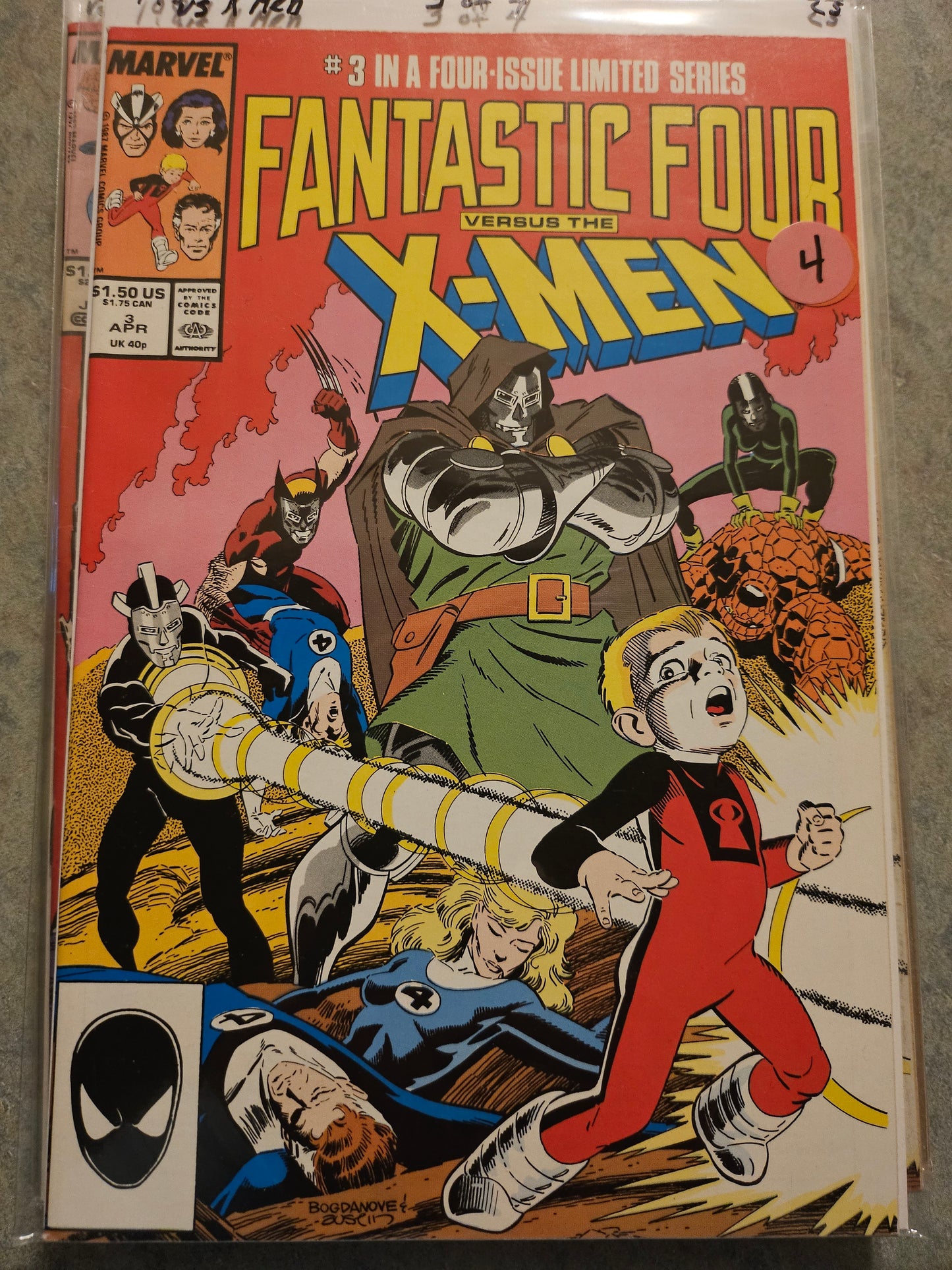 100.113 Fantastic Four – #3 of 4 – LS – vs. X-Men