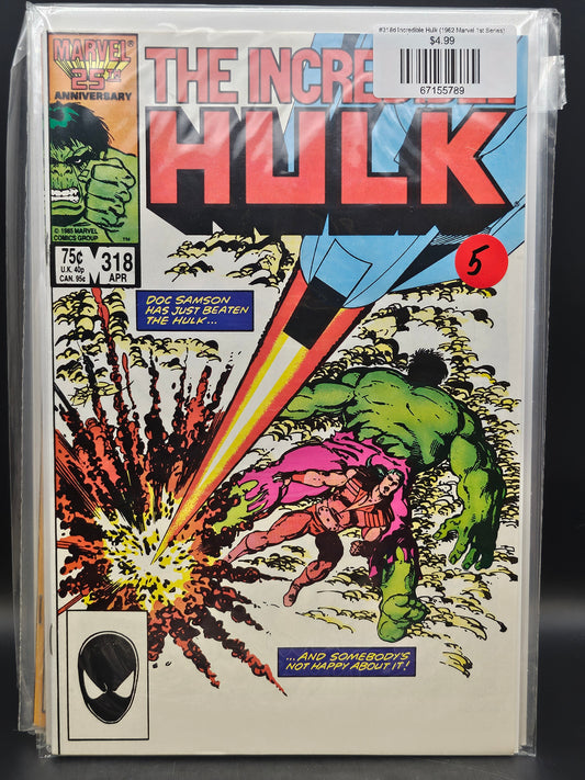#321d Incredible Hulk (1962 Marvel 1st Series)