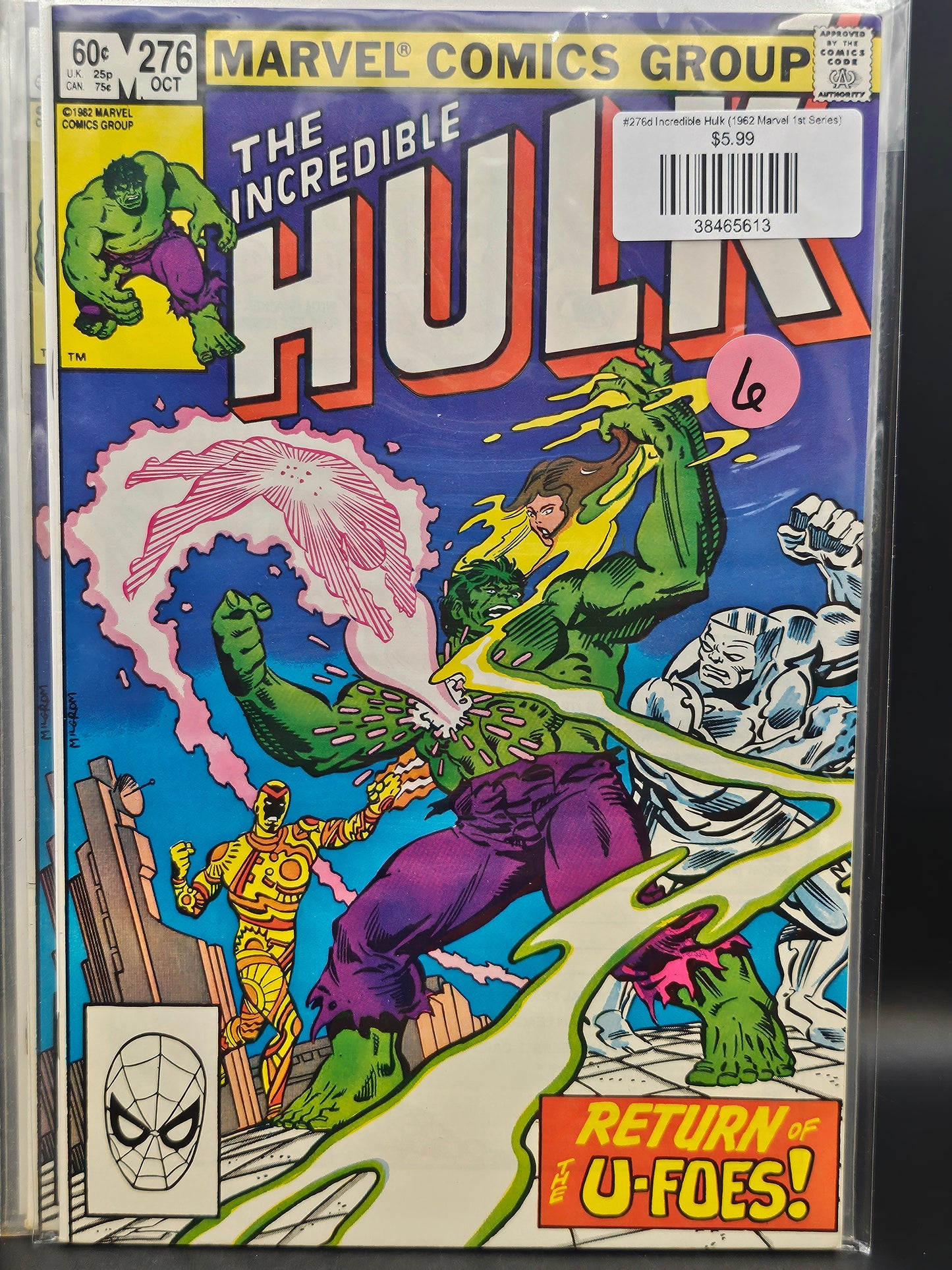 #276d Incredible Hulk (1962 Marvel 1st Series)