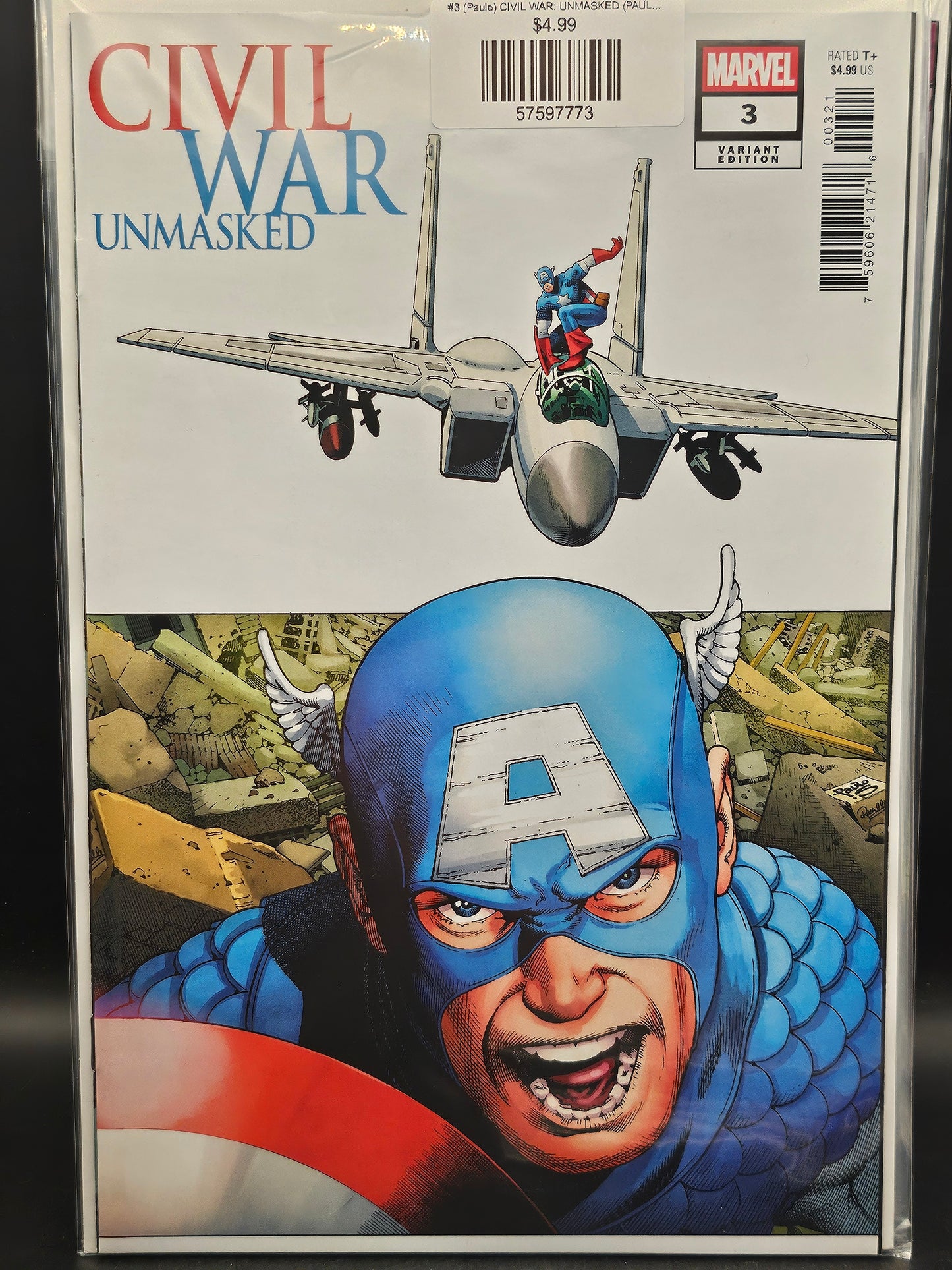 #3 (Paulo) CIVIL WAR: UNMASKED (PAULO SIQUEIRA 5-PART CONNECTING VARIANT)