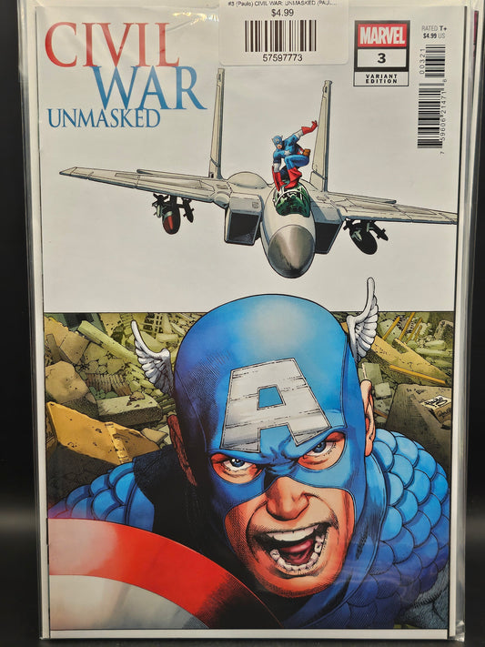 #3 (Paulo) CIVIL WAR: UNMASKED (PAULO SIQUEIRA 5-PART CONNECTING VARIANT)