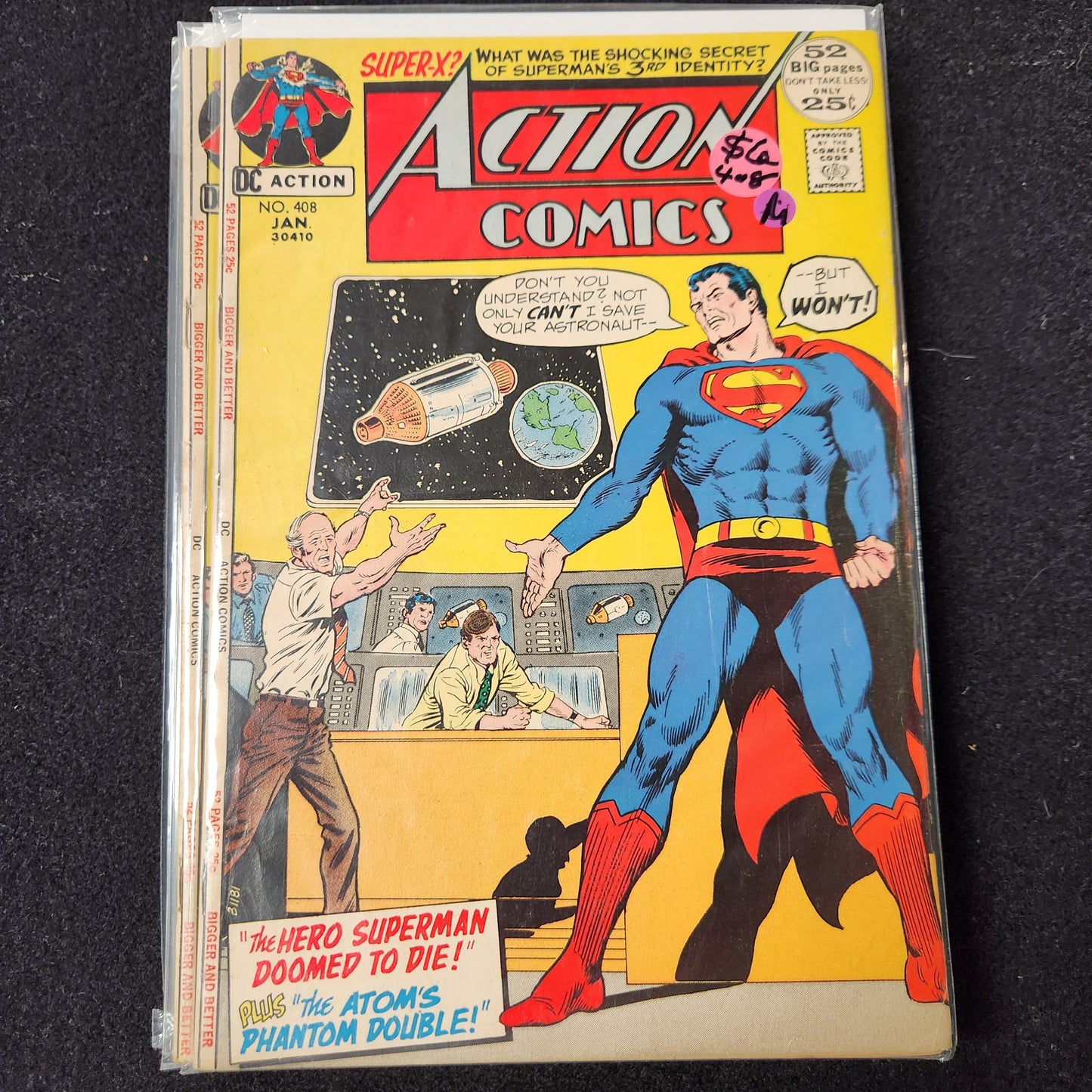 Action Comics #408 - The Hero Superman Doomed to Die (DC 1972)