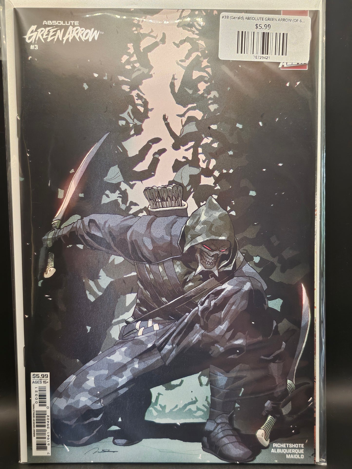 #3B (Gerald) ABSOLUTE GREEN ARROW (OF 6 GERALD PAREL CARD STOCK VAR)