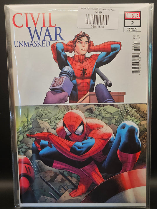 #2 (Paulo) CIVIL WAR: UNMASKED (PAULO SIQUEIRA 5-PART CONNECTING VARIANT)