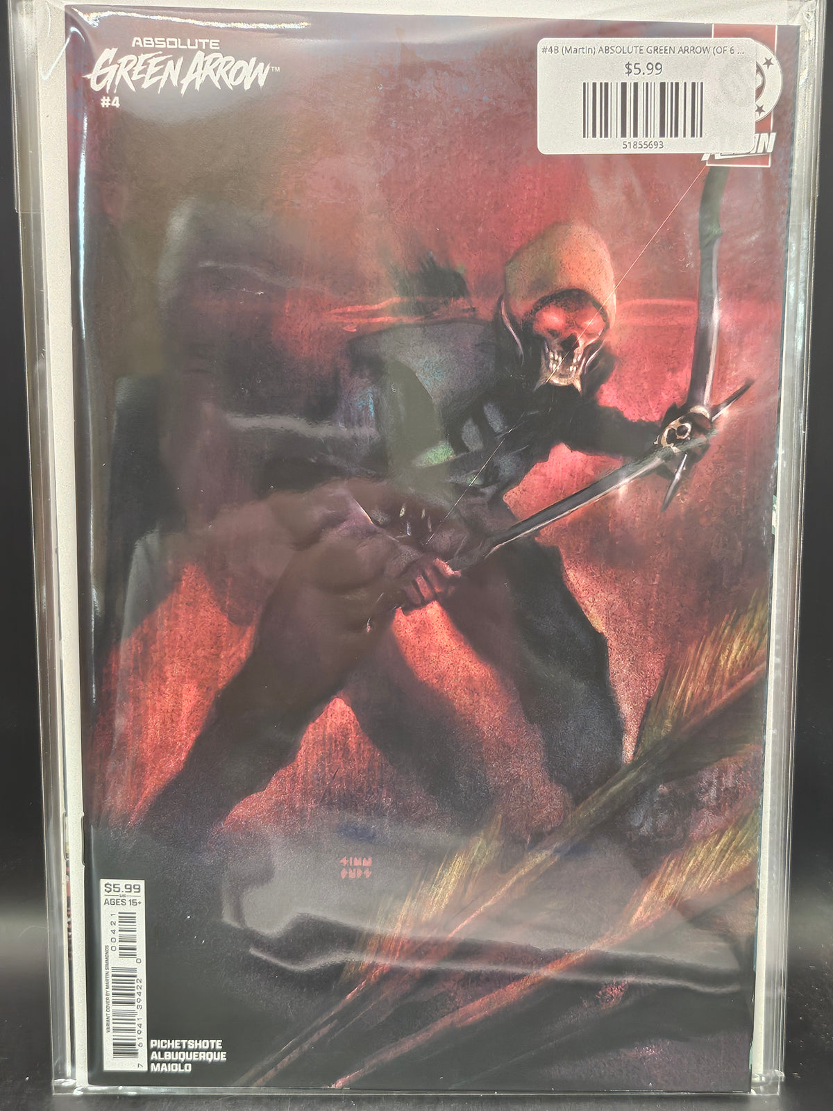 #4B (Martin) ABSOLUTE GREEN ARROW (OF 6 MARTIN SIMMONDS CARD STOCK VAR)