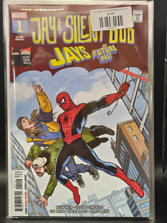 #1 (Giuseppe) JAY & SILENT BOB: JAYS OF FUTURE PAST (GIUSEPPE CAMUNCOLI 2ND PRINTING VARIANT)