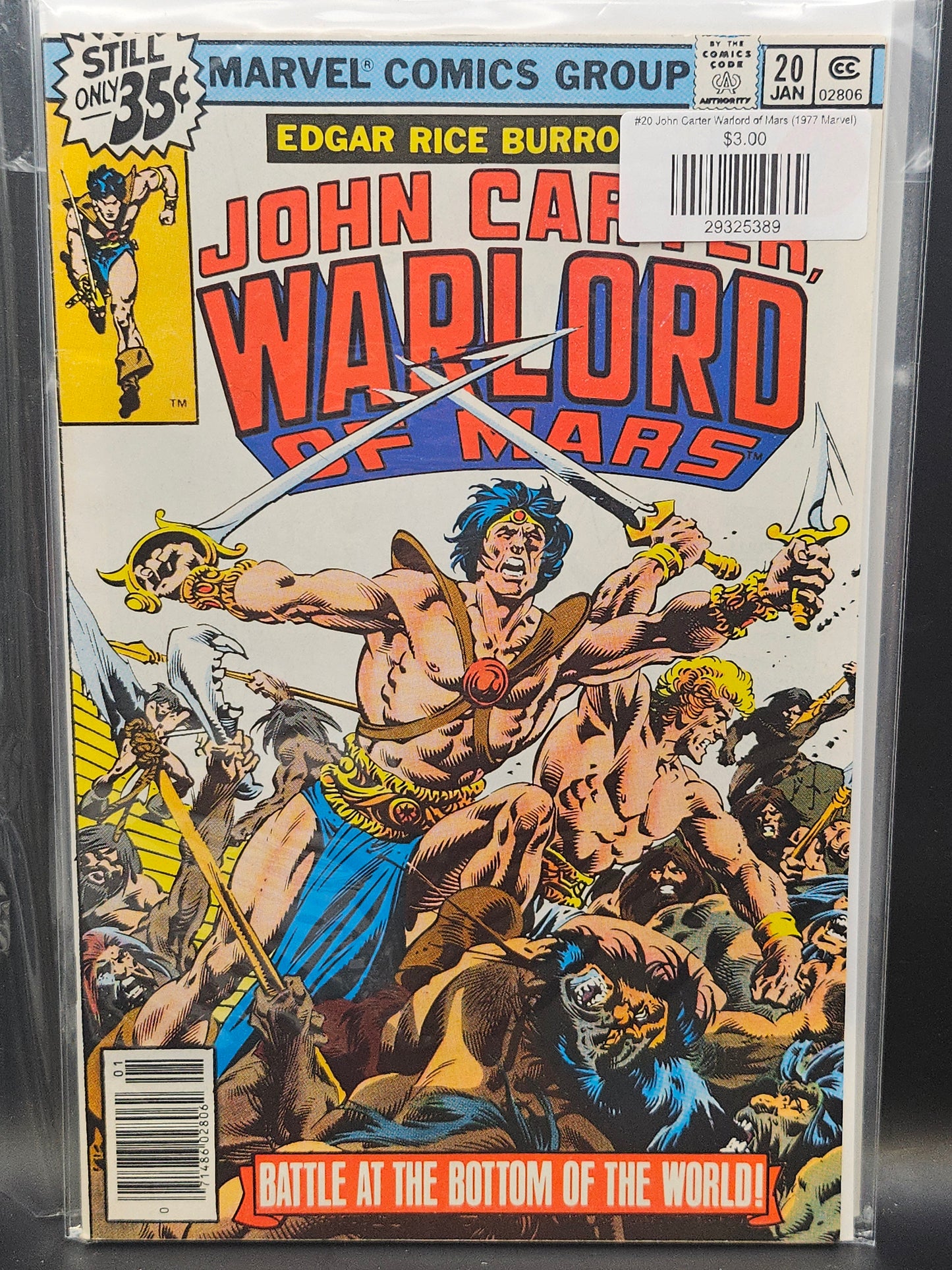 #20 John Carter Warlord of Mars (1977 Marvel)