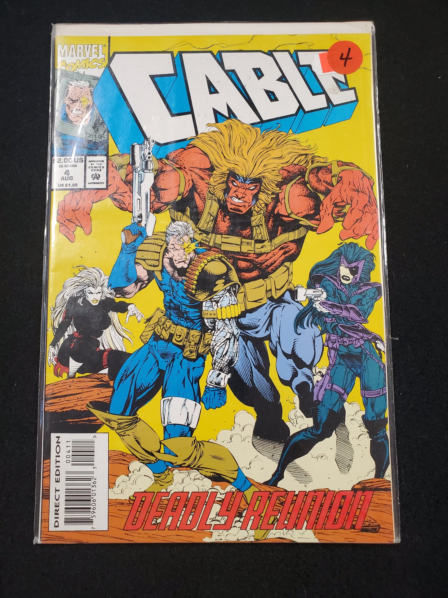 Cable – Marvel Comics – 1993–2002 – Volume 1 – #4 - Newsstand Edition