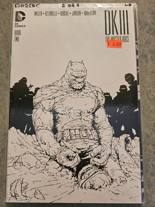 Dark Knight III: The Master Race – DC Comics – (2015–2017) – Volume 1 – Limited Series – #2 of 9 - Midtown Comics Sketch Edition Variant cover by Greg Capullo