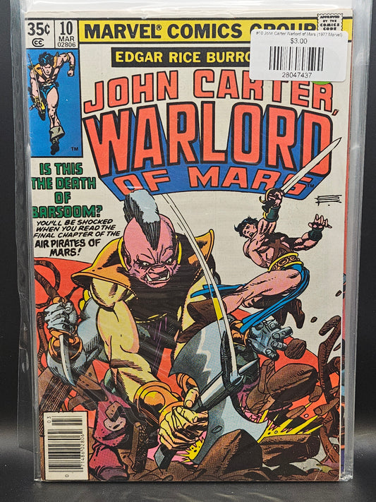 #10 John Carter Warlord of Mars (1977 Marvel)