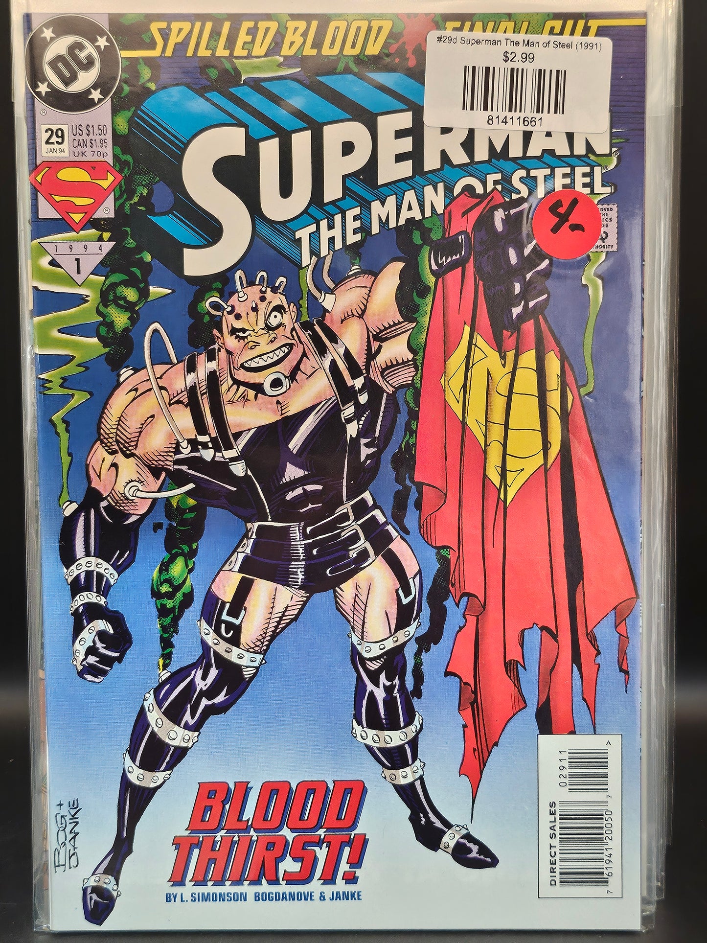 #29d Superman The Man of Steel (1991)