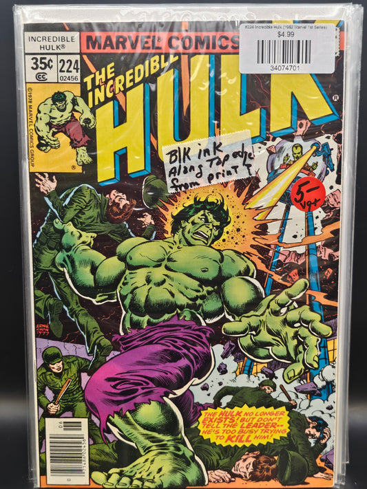 #224 Incredible Hulk (1962 Marvel 1st Series)