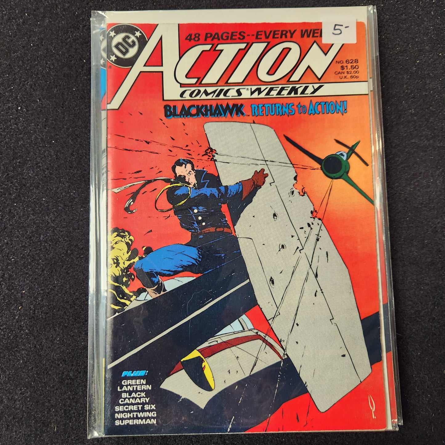 Action Comics #628 - Blackhawk Returns to Action (DC 1988)