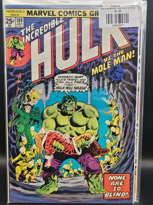 #189 Incredible Hulk (1962 Marvel 1st Series)