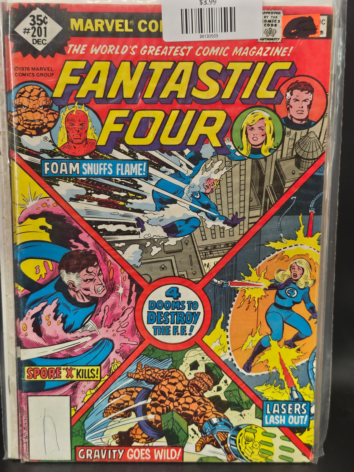 #201 Whitman Variants Fantastic Four (1961 1st Series)