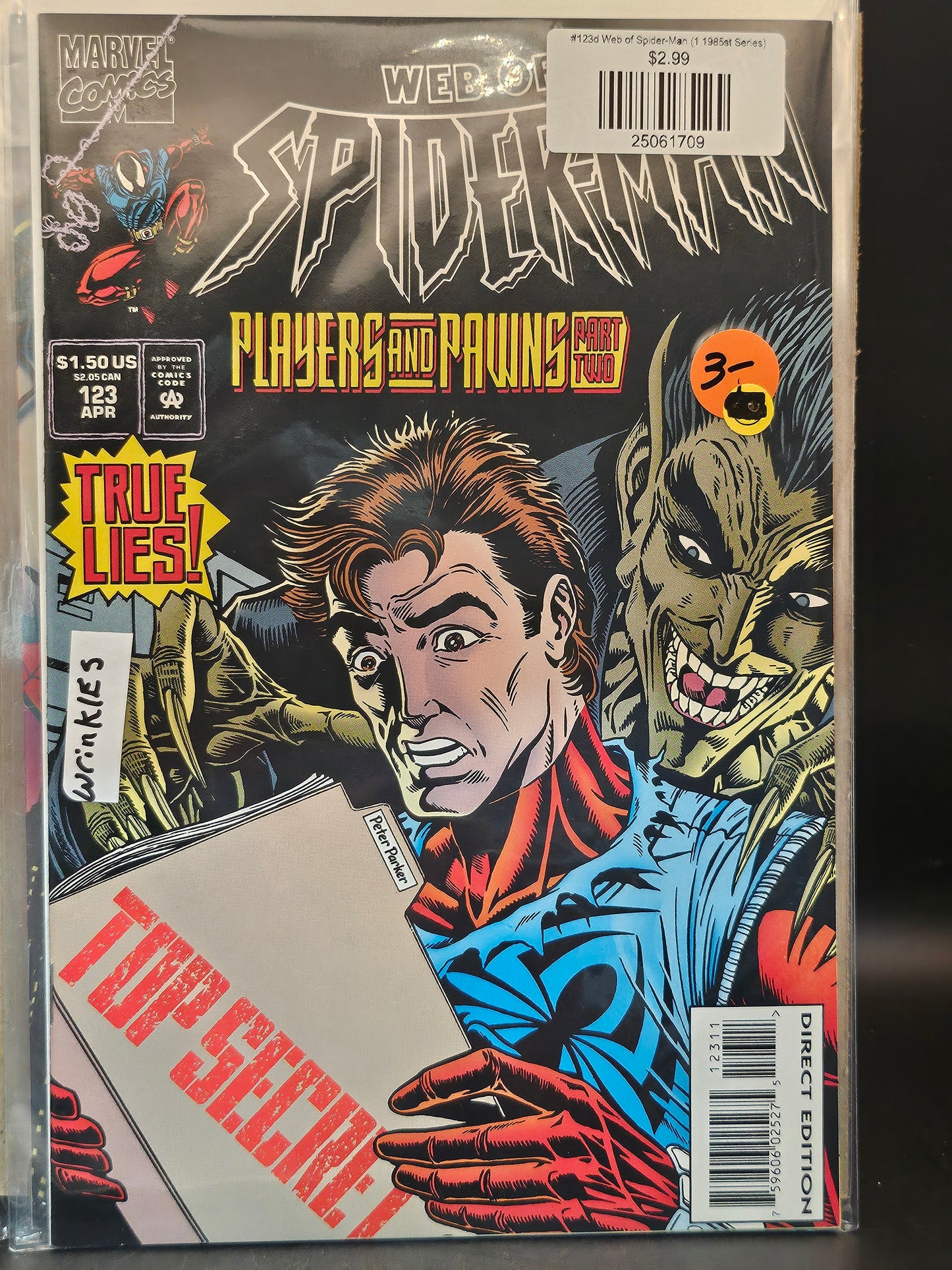 #123d Web of Spider-Man (1985 1st Series)