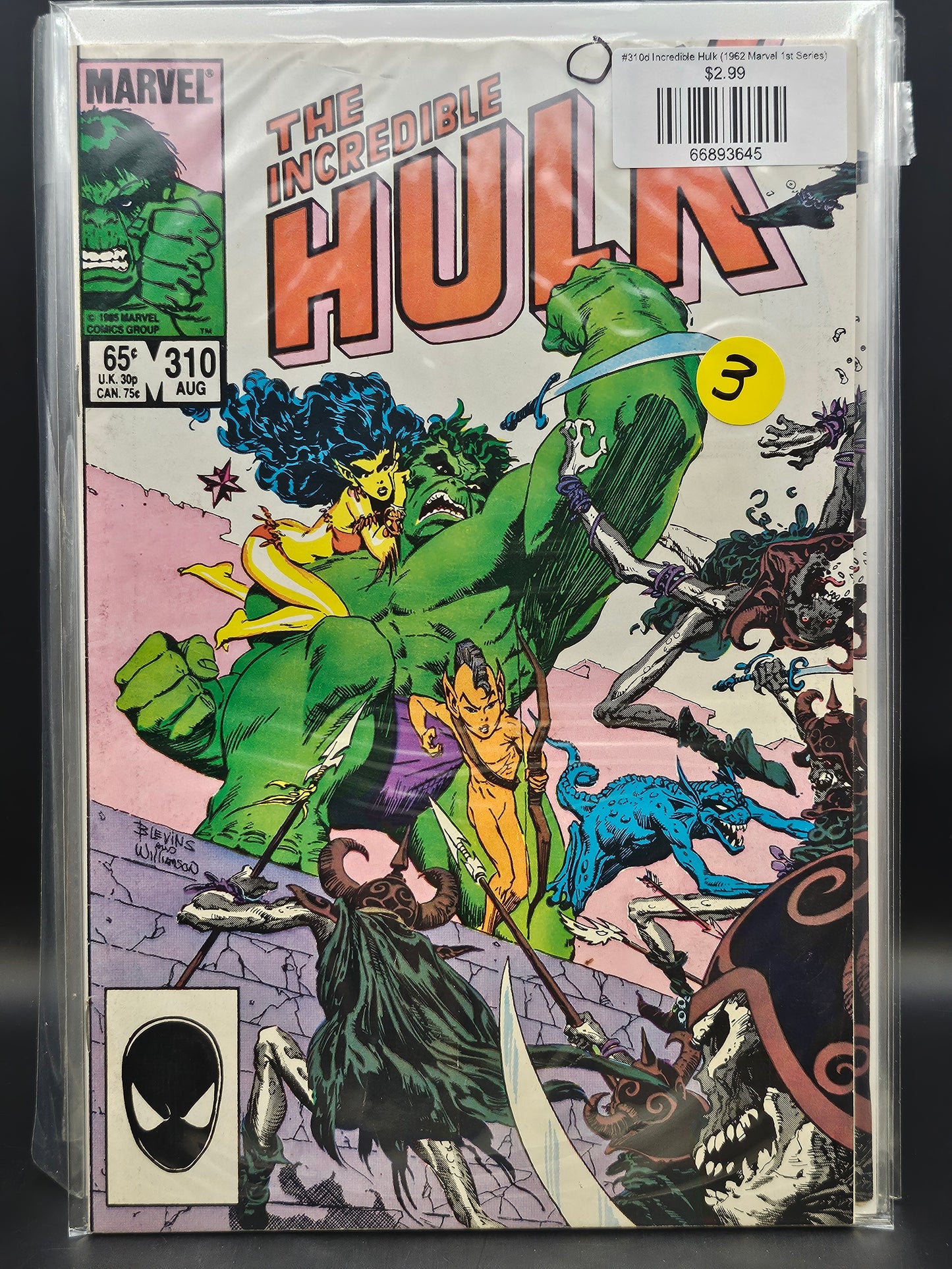 #310d Incredible Hulk (1962 Marvel 1st Series)