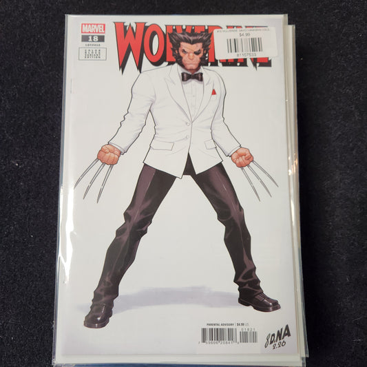 #18 WOLVERINE  DAVID NAKAYAMA COLOR BLOCK WHITE VARIANT
