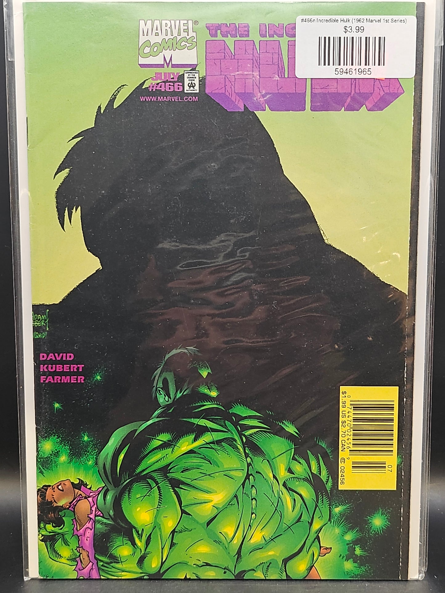 #466n Incredible Hulk (1962 Marvel 1st Series)