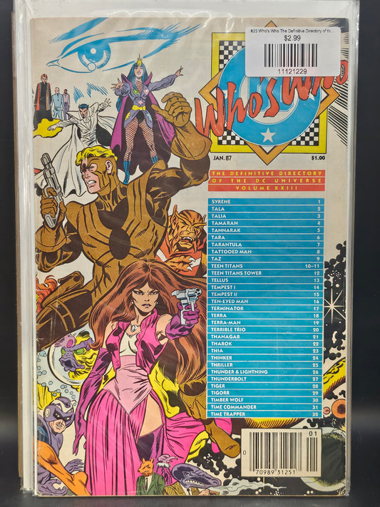 #23 Who's Who The Definitive Directory of the DC Universe (1985)