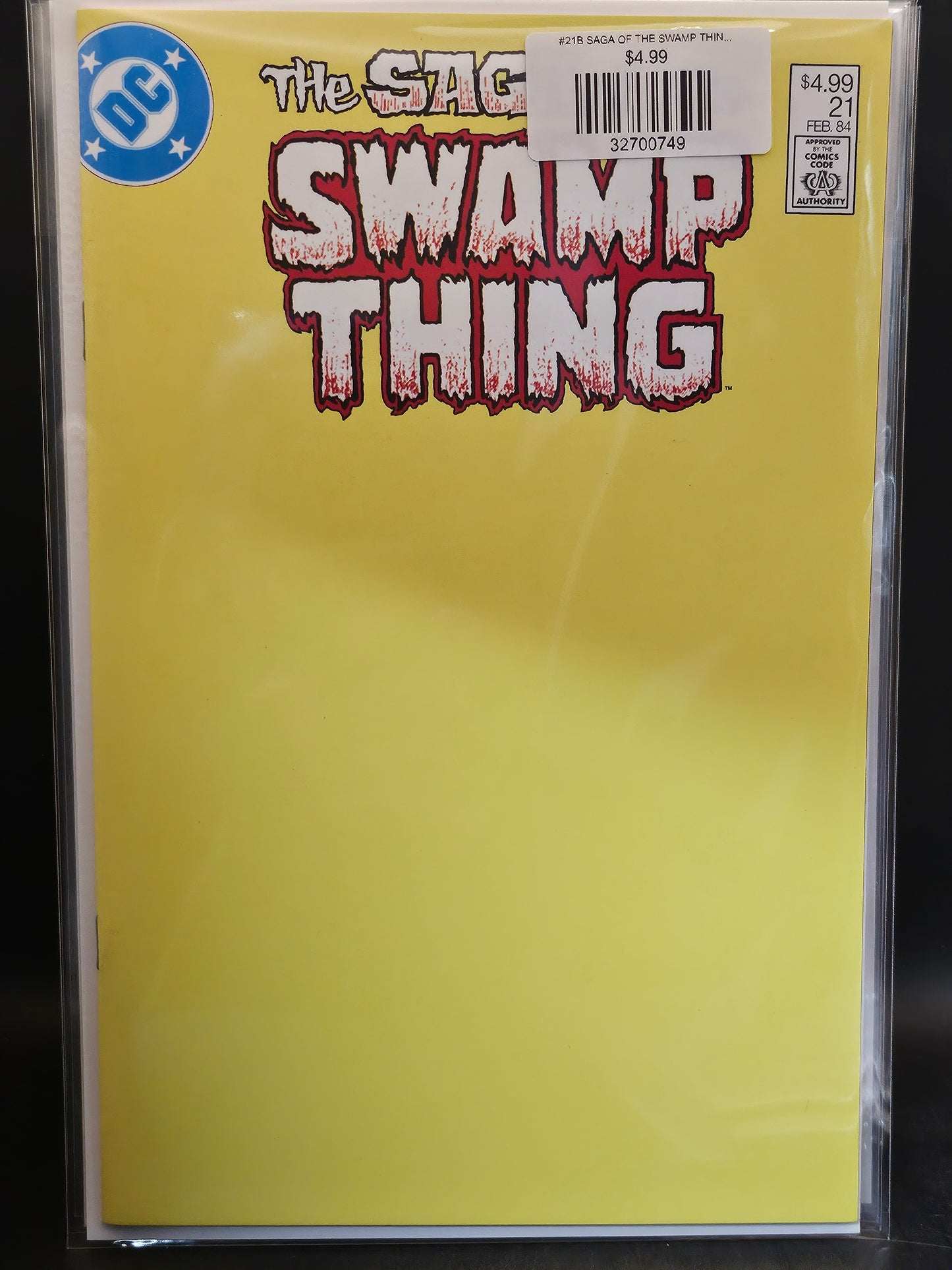 #21B SAGA OF THE SWAMP THING (FACSIMILE EDITION BLANK CARD STOCK VAR)