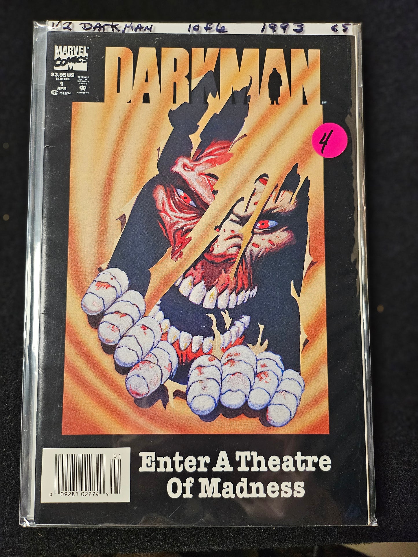 104.100 - Darkman - Enter a Theatre of Madness (LS) #1 of 6 -1993