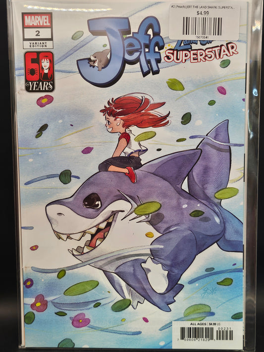 #2 (Peach) JEFF THE LAND SHARK: SUPERSTAR (PEACH MOMOKO MARY JANE WATSON VARIANT)
