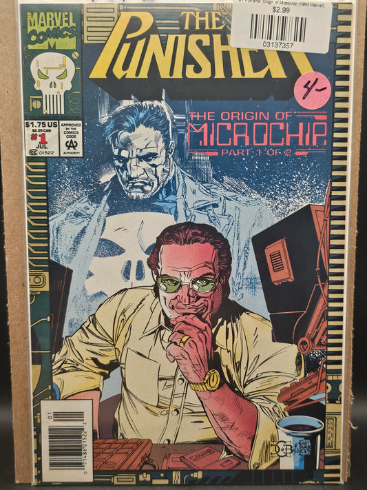 #1 Punisher Origin of Microchip (1993 Marvel)