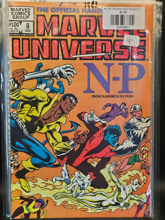 #8 (1983-1984 Marvel) Official Handbook of the Marvel Universe