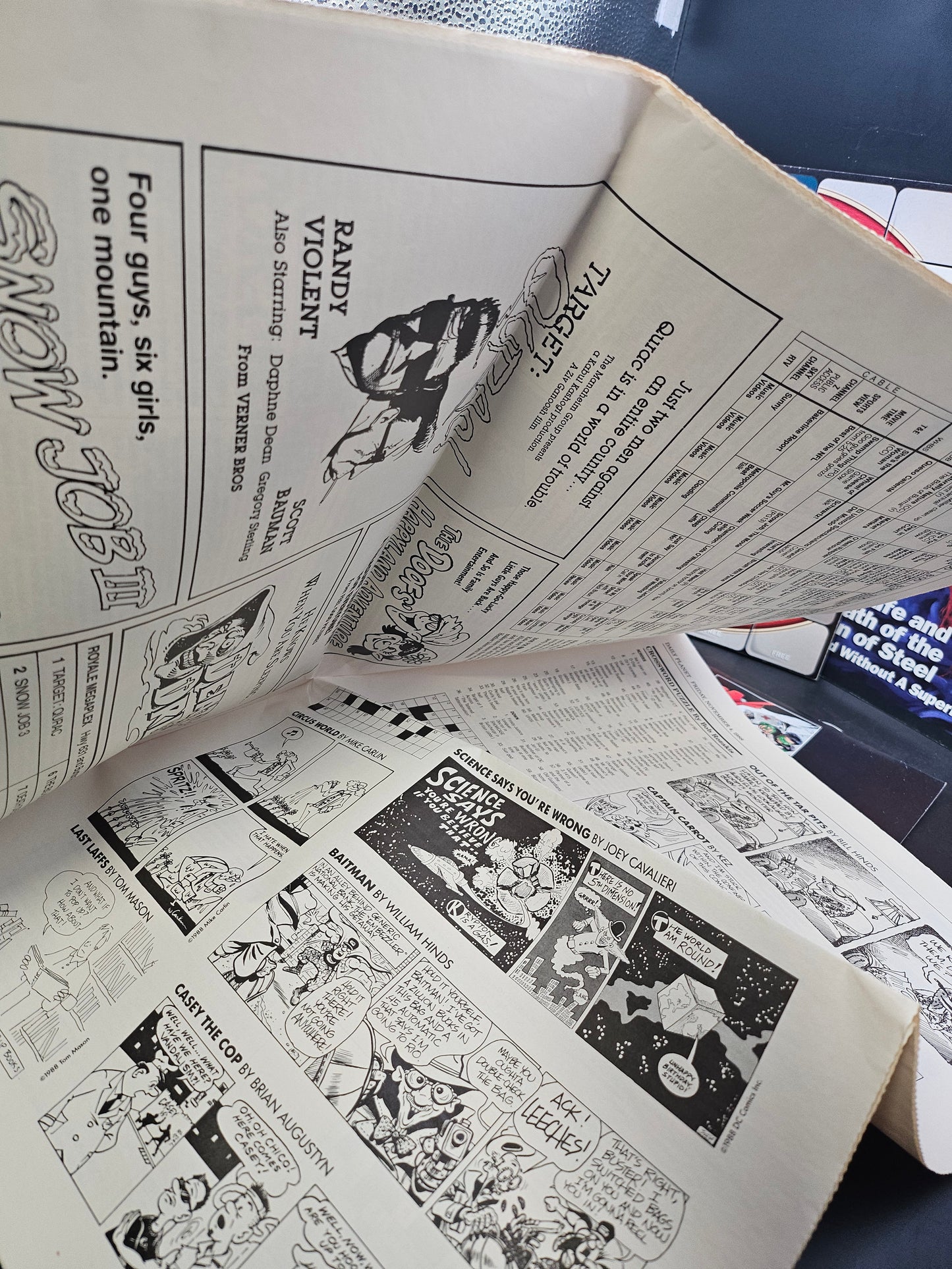 Daily Planet newspaper-Final night posters-Direct Currents-1993 newstime magazine