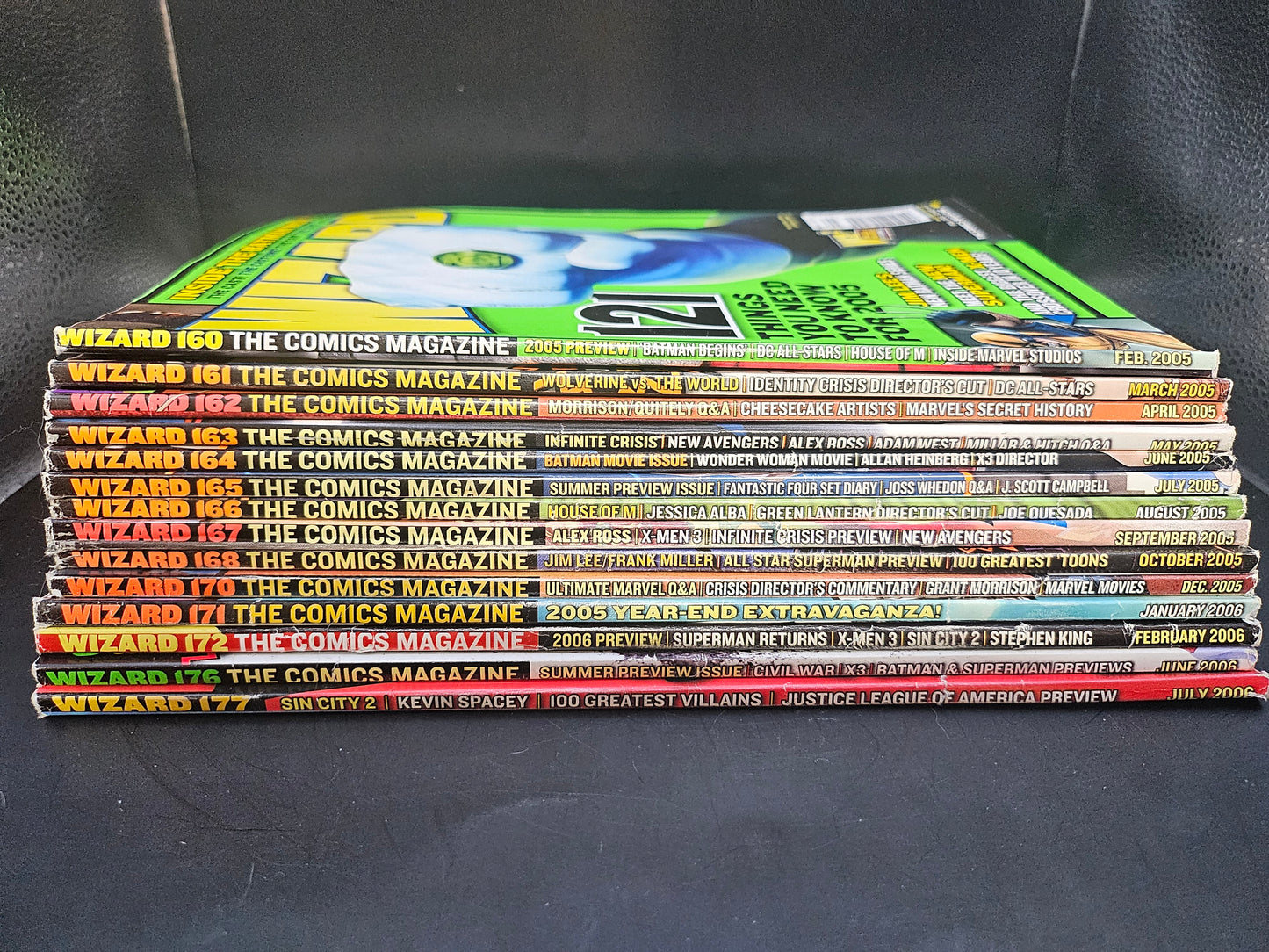 Wizard Magazines #160 161 162 163 164 165 166 167 168 170 171 172 176 177