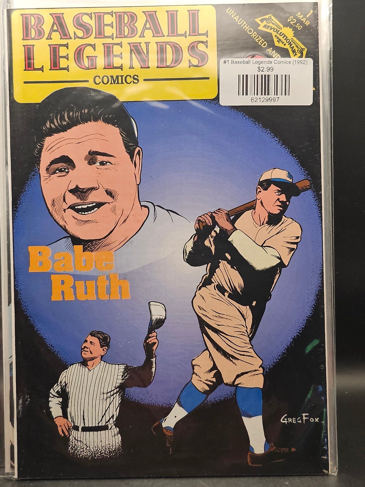 #1 Baseball Legends Comics (1992)