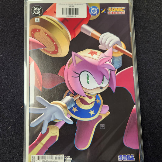 #4 (Second) DC X SONIC THE HEDGEHOG (Second Printing Deegeemin Connecting OF 5)