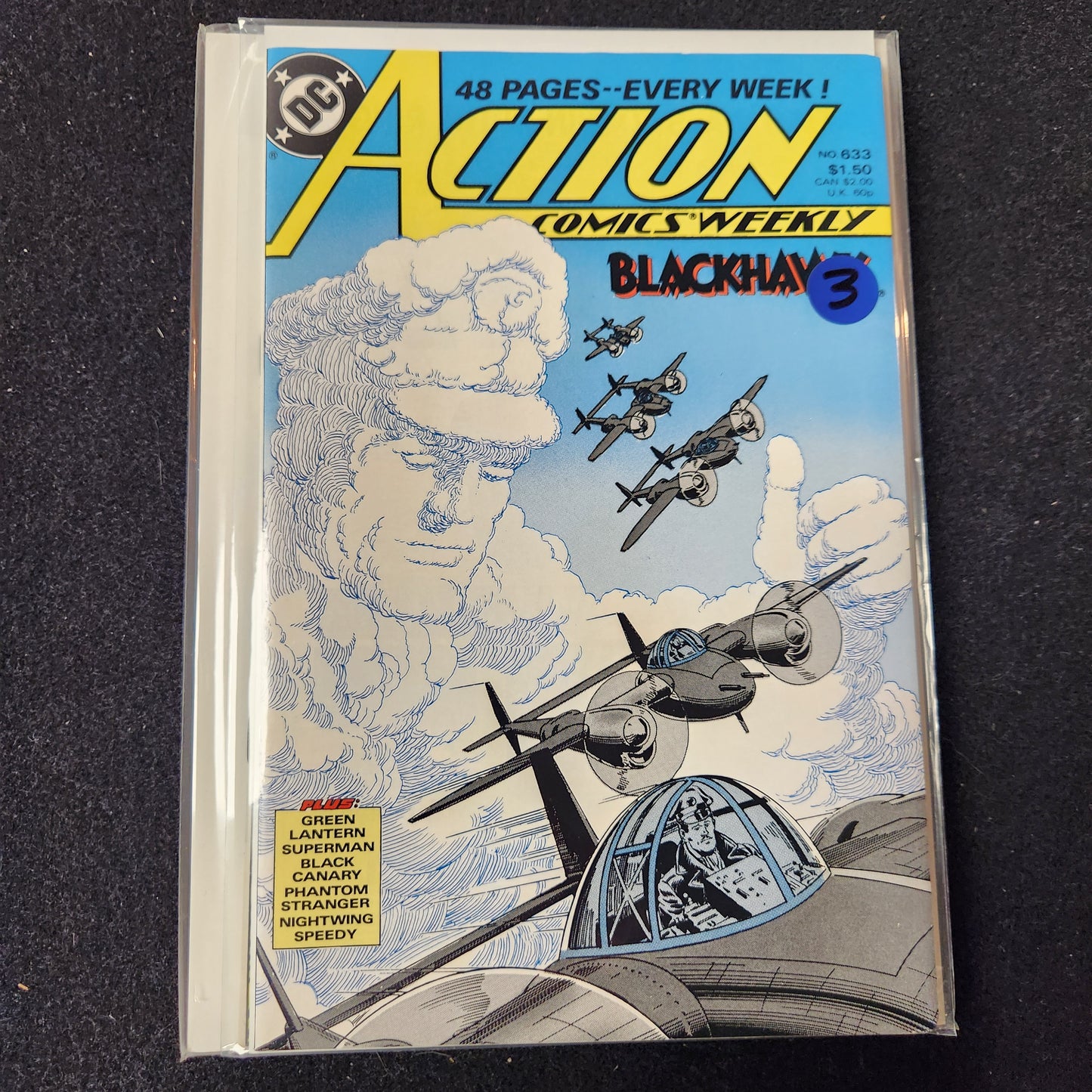Action Comics #633 - Featuring Blackhawk (DC 1989)