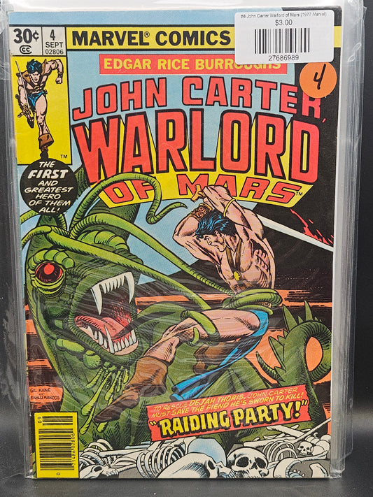#4 John Carter Warlord of Mars (1977 Marvel)