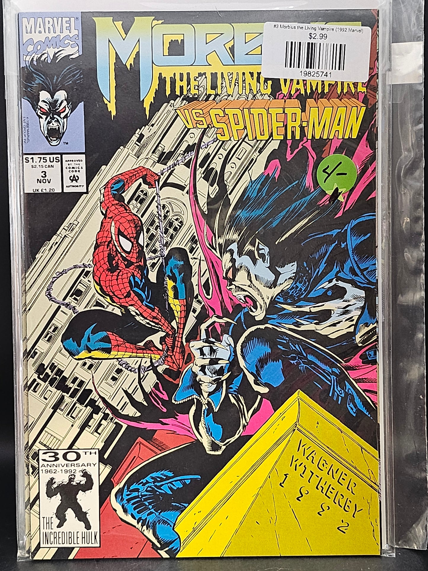 #3 Morbius the Living Vampire (1992 Marvel)