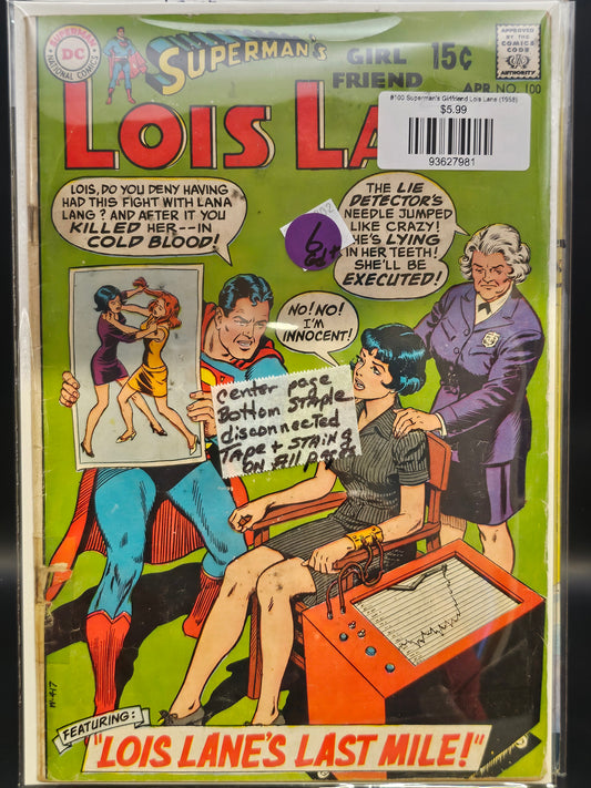 #100 Superman's Girlfriend Lois Lane (1958)