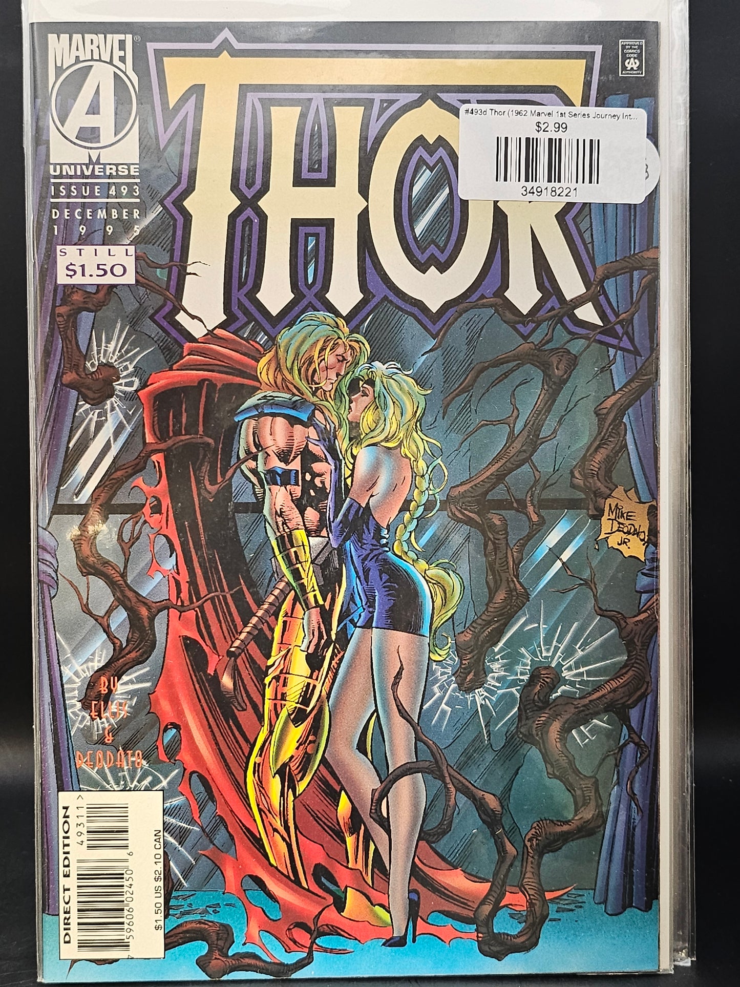 #493d Thor (1962 Marvel 1st Series Journey Into Mystery)