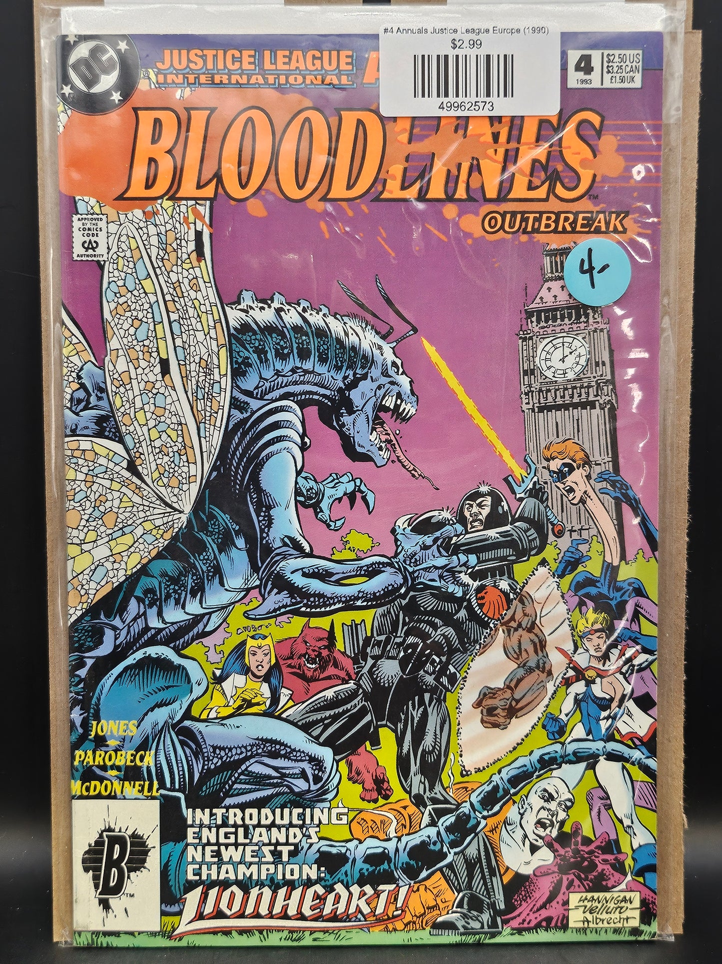 #4 Annuals Justice League Europe (1990)