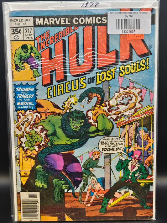 #217 Incredible Hulk (1962 Marvel 1st Series)
