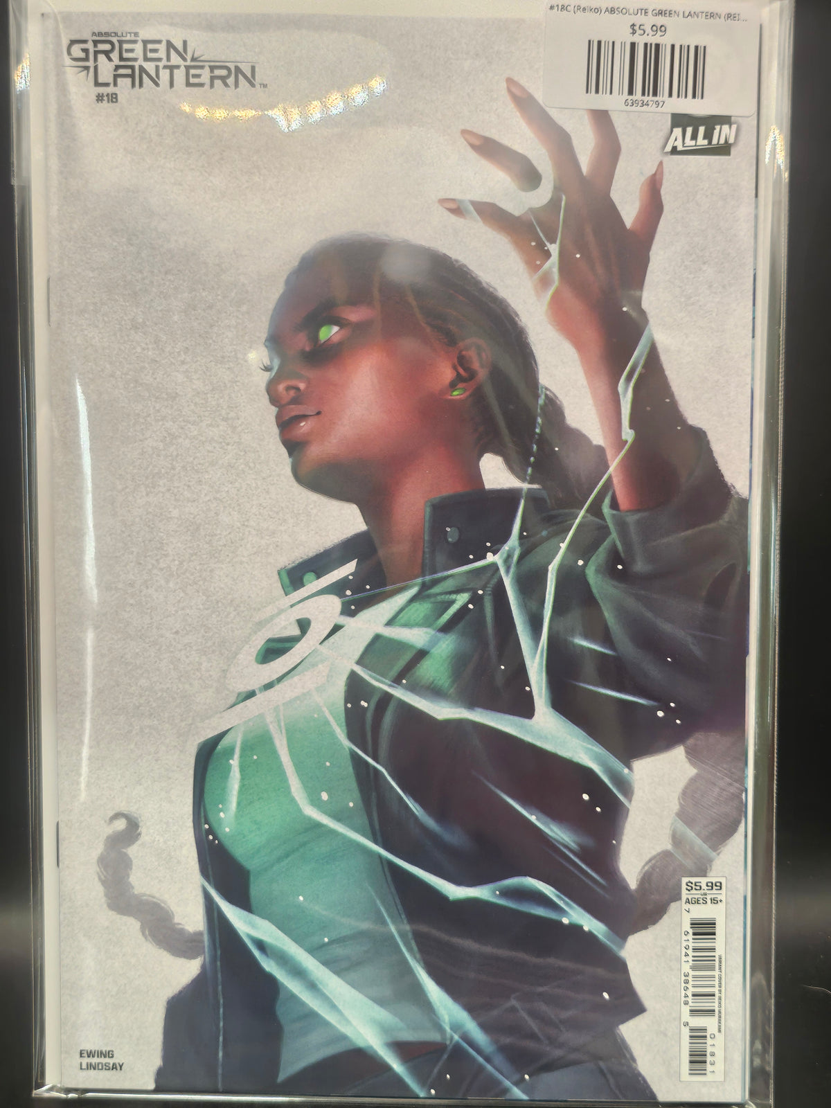 #18C (Reiko) ABSOLUTE GREEN LANTERN (REIKO MURAKAMI CARD STOCK VAR)