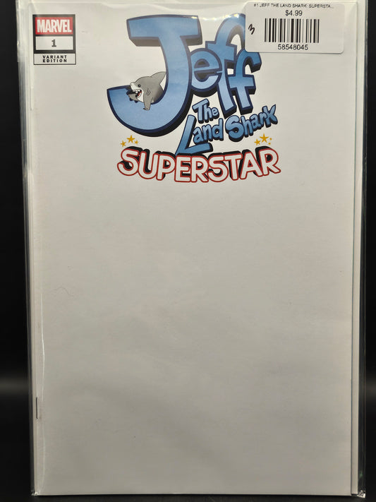 #1 JEFF THE LAND SHARK: SUPERSTAR (BLANK COVER VARIANT)