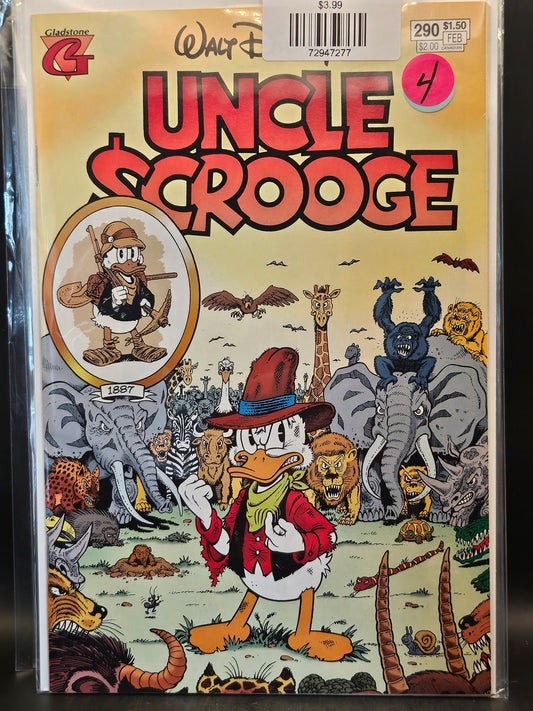 #290 Uncle Scrooge (1954-2008 Dell/Gold Key/Gladstone/Gemstone)