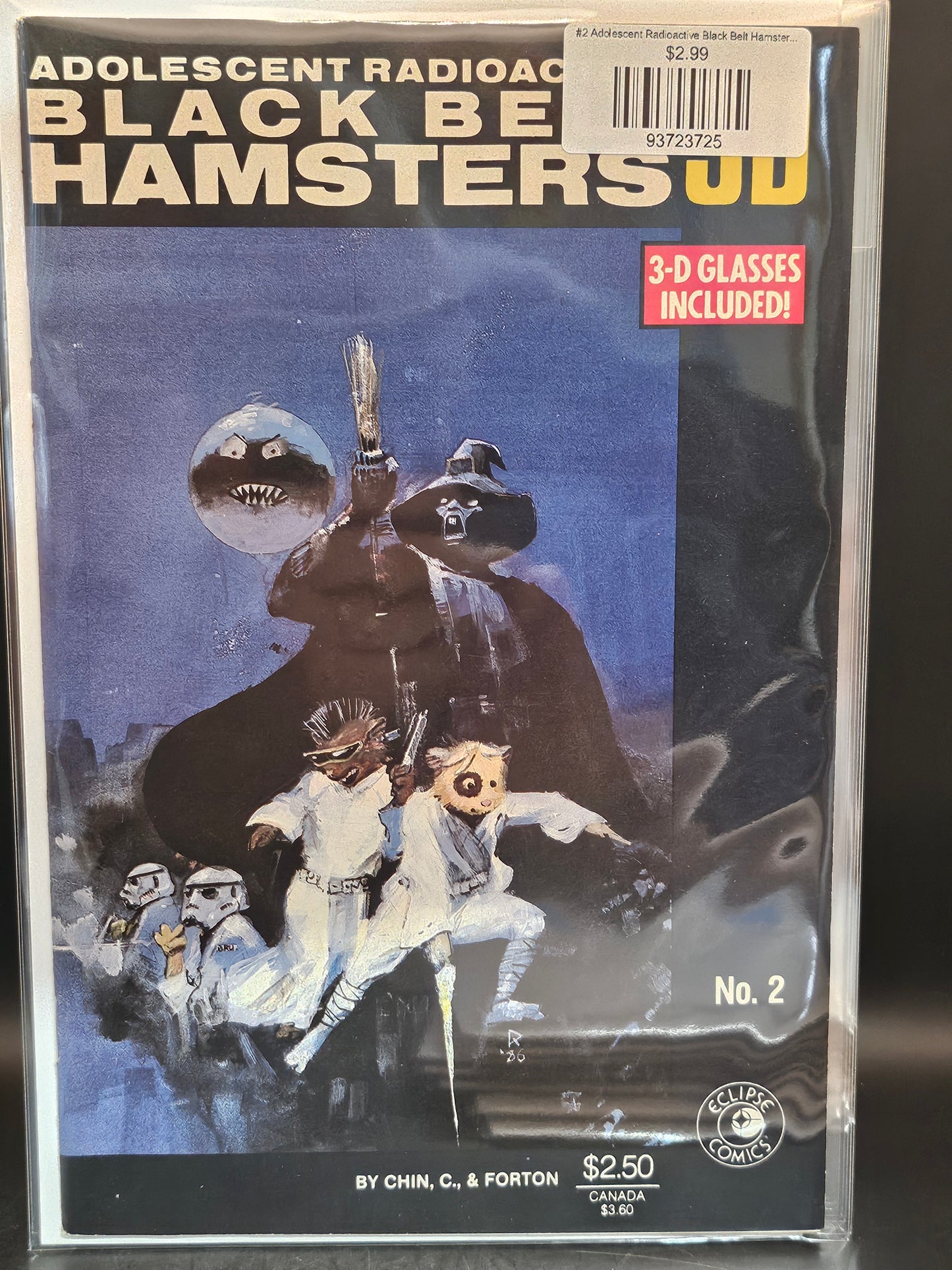 #2 Adolescent Radioactive Black Belt Hamsters 3-D (1986)