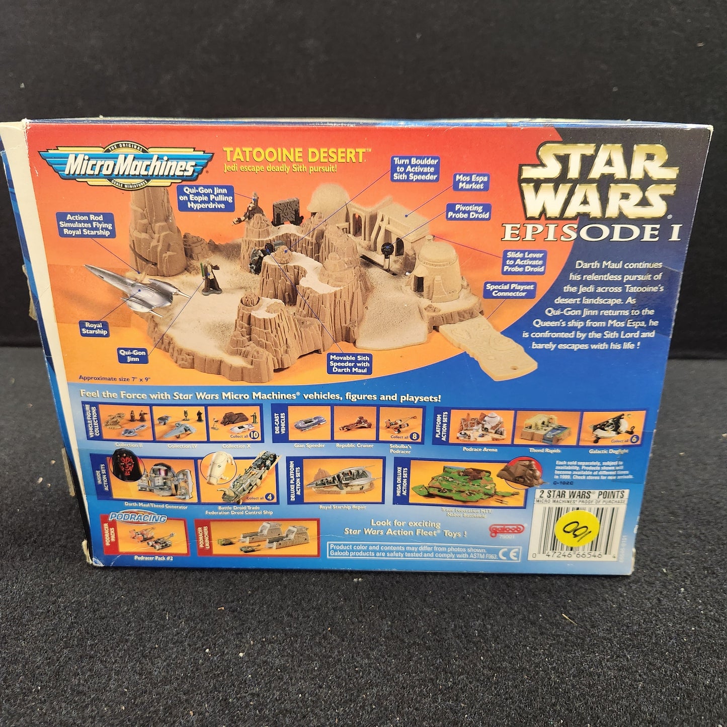 Star Wars Episode I Micro Machines Tatooine Desert (1998 Japan Version)