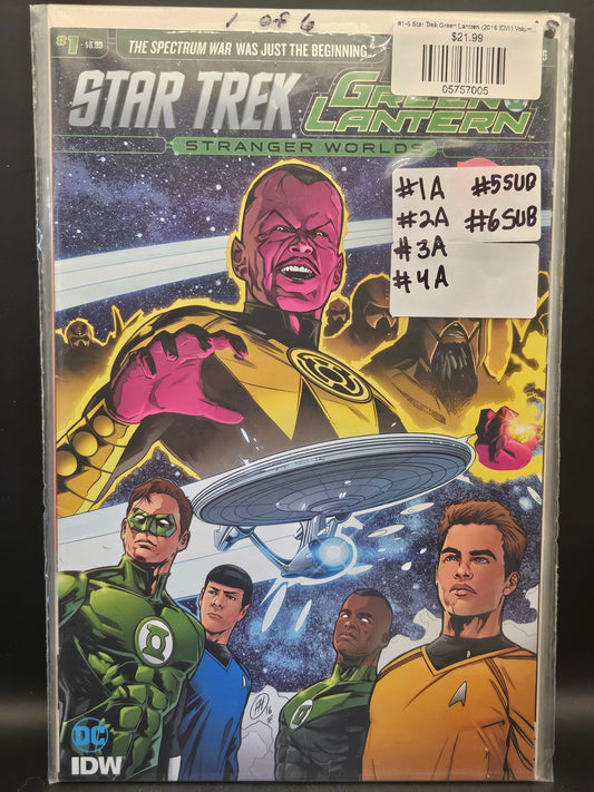 #1-6 Star Trek Green Lantern (2016 IDW) Volume 2