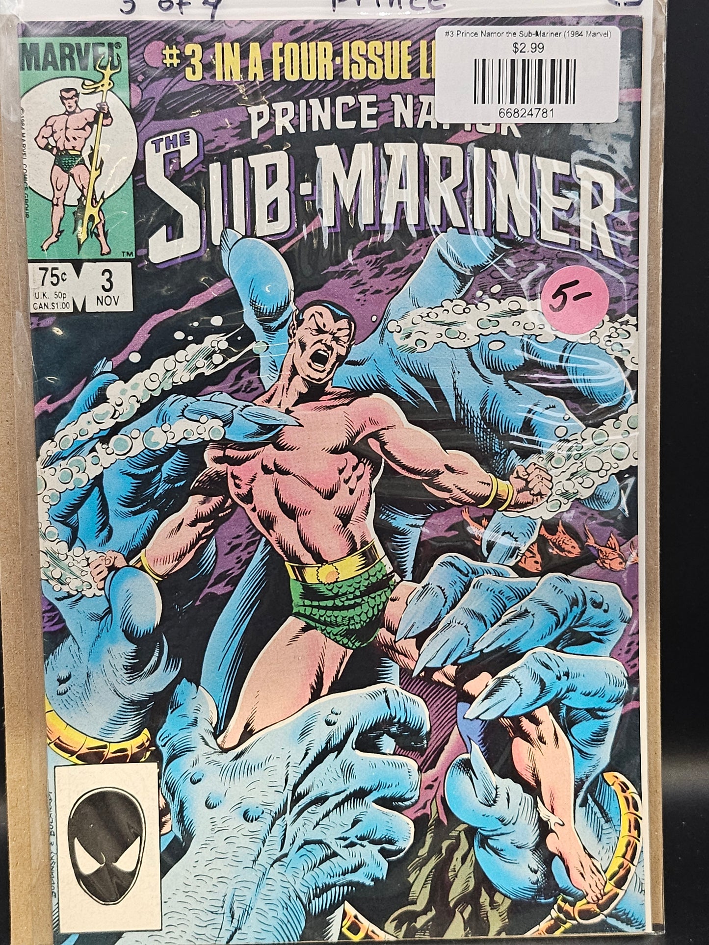 #3 Prince Namor the Sub-Mariner (1984 Marvel)